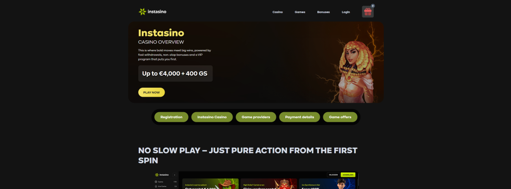 mejor casino online en España - Instasino